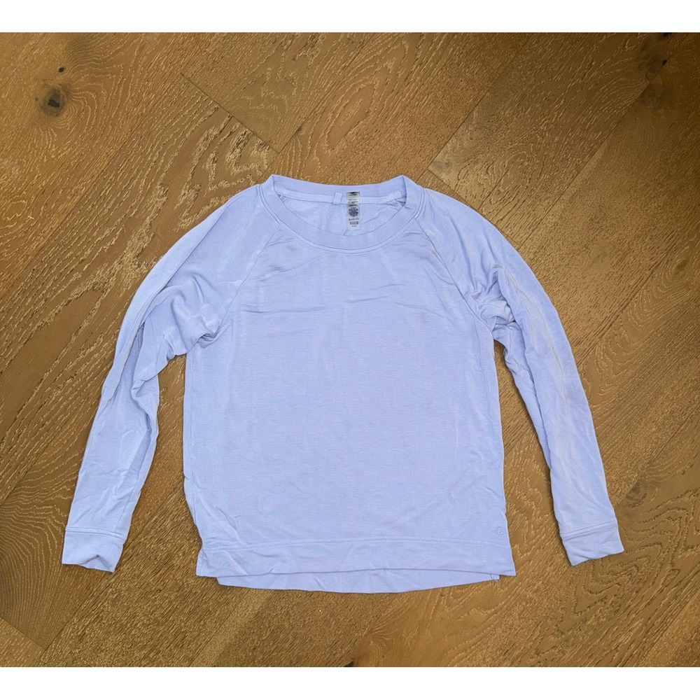 Lou & Grey Signature Softblend Raglan Long Sleeve Top Lavender Purple Womens M